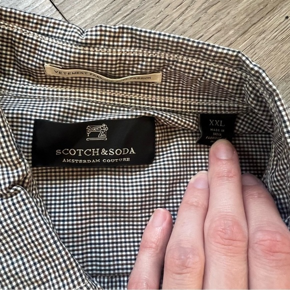 Scotch & Soda Men’s LS Snap Button Up Shirt - Picture 6 of 6